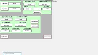 #Vb Script in Siemens RT advance SCADA with SQL server.. Database Create, delete, add value,columns