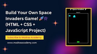 Build a Complete "Space Invaders" Game with JavaScript | Full Beginner Project Tutorial 🚀🎮