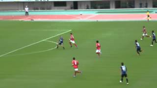 ２０１２天皇杯　ガンバ大阪vs関西大 佐々木のシュート