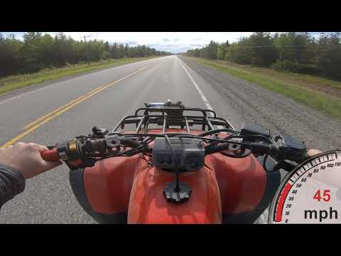 How fast does a 300cc ATV go?
