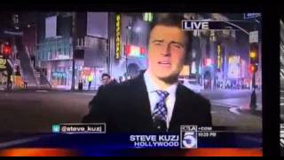 FHRITP Crisis Averted! Reporter Sternly Shoves Videobomber, Casually Carries On