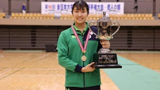 専修大・出澤杏佳が2連覇　女子シングルスランキング選手一覧＜卓球・全日学2024女子単＞