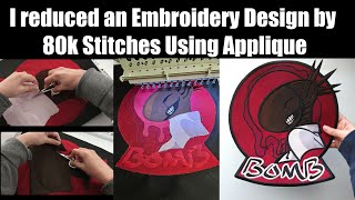 Using Applique to Reduce Stitch Count and Finish Running Embroidery Designs Faster