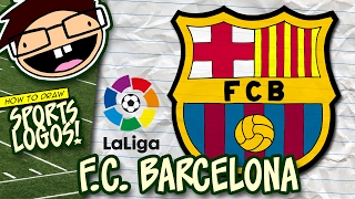 How to Draw F.C. BARCELONA Logo (La Liga) | Narrated Easy Step-by-Step Tutorial