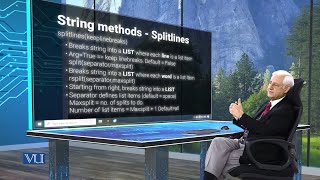 String Methods - Splitlines | Programming Using Python | CS306_Topic045