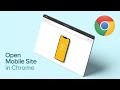 How to Open a Mobile Site in Google Chrome