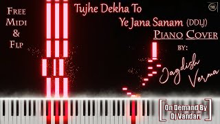 Tujhe Dekha To Yeh Jana Sanam Piano Cover By Jagdish | Free Midi & FLP  #romantic #hindi  #song DDLJ
