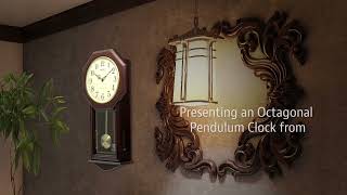 Octagonal Pendulum Clocks | QXH076B | Seiko Clocks