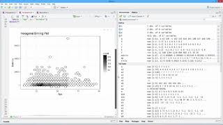 How to Create a Hexagonal Binning Plot in R. [HD]