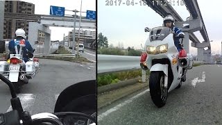 PCX・白バイさんが千里ニュータウン界隈と環状線を取り締まり中！