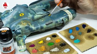 Oil Paint Weathering on Plastic Models