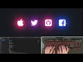 ASMR Programming - Glowing Icons with HTML CSS - No Talking