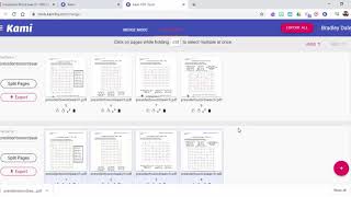 How to split and merge a PDF document using Kami