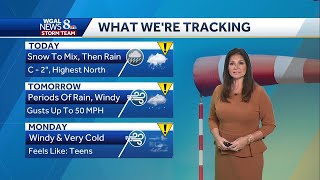 Impact: Snow, To Mix, Then Rain Today for South-Central PA