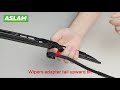 Metal frame wipers, quick installation wiper tutorial