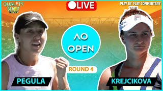 🎾PEGULA vs KREJCIKOVA | Australian Open 2023 | LIVE Tennis Play-by-Play Stream | QualityShot Tennis
