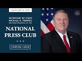 secretary pompeo s remarks at the national press club 10 30 am