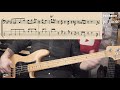 jaco pastorius big band the chicken bass cover with notation and tabs