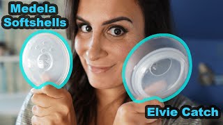 Elvie Catch vs. Medela Softshells || 4 different ways to use!