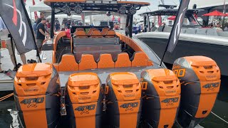 Monster Boats at the Boat Show 2018 FLIBS (4 and 5 engines only )