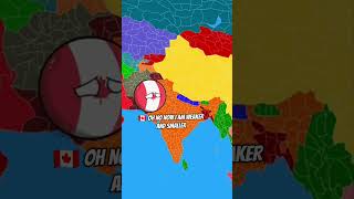 What If Canada 🇨🇦 and Pakistan 🇵🇰 Switch 🔁 Places|#countryballs #nutshell #shortsfeed #short