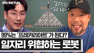 인구의 99%는 '프레카리아트'가 된다?! 인간의 일자리를 위협하는 로봇🤖｜팩추얼｜JTBC 211009 방송