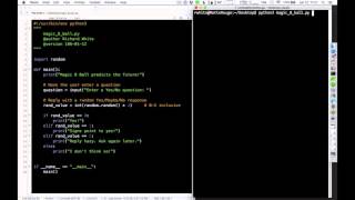 Introduction to Objects in Python: Magic 8-Ball