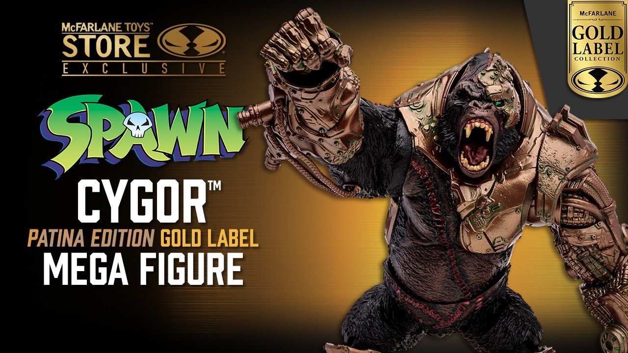 NEW Spawn: Cygor™ Patina Edition Gold Label Mega Figure | Action Figure ...