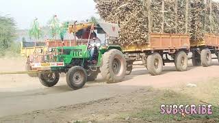 💪#ऊस वाहतूक ट्रॅक्टर और टेलर #Deutzfahrtractor