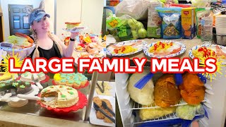 CHEAP BUDGET LARGE FAMILY MEALS on VACATION 🙌🏻 Hotel Room Breakfasts, Lunches, Dinners, Snacks!