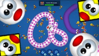 Rắn Săn Mồi 🐍WORMATE ZONE.IO |  #12 BIGGEST SNAKE | Epic Worms Zone Best Gameplay|Gaming_Rahim