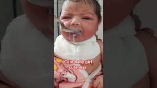 Cute baby girl cuteness overload spoon milk feeding position #reels #newbornbaby 😞😺 #niculife #nicu