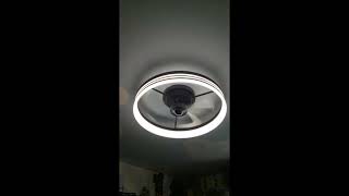 Review LUDOMIDE Ceiling Fans with Lights, Flush Mount Ceiling Fan with Lights and Remote, 6 Wind Spe