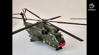 Revell , CH-53G Transport Helicopter , 1/144 scale and MIL MI-24D HIND , 1/100 scale .