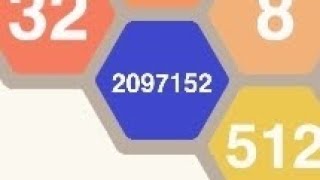 Hexic 2048 Getting 2097152 Tile