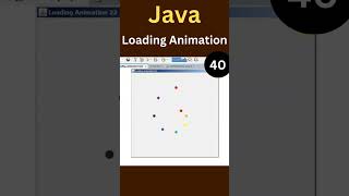 Java Swing Animation - Spinning Colorful Dots Animation