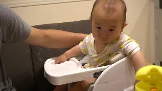 ご飯食べたいけど眠い〜【離乳食】【赤ちゃん】【９ヶ月】【食べながら寝る】