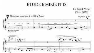 FOUR ETUDES for piano (2020-22) | Frederick Viner