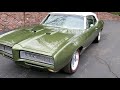 1968 pontiac gto convertible in verdoro green for sale old town automobile in maryland