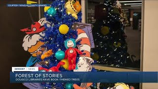 Dougco Libraries 150+ holiday trees based on books