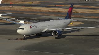 ✈[4K] Delta Air Line A330neo N407DX landing @Haneda Airport rwy34L(羽田空港/HND)