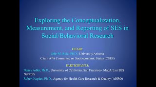 Exploring the conceptualization, measurement \u0026 reporting of SES in social/behavioral research