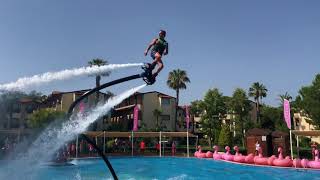 Flyboard show in Bellis delux hotel