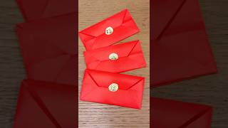 Fold out the New Year red envelope bag in 10 seconds #origami #redenvelope #happynewyear #shorts