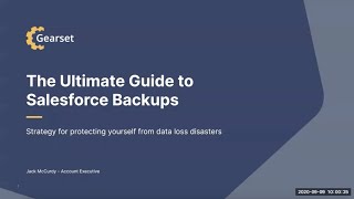 Webinar: The ultimate guide to Salesforce backups