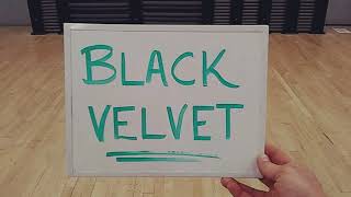 BLACK VELVET  -- Line Dance Lesson