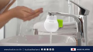 วิธีการใช้งาน KUDOS WATER Q ปากกรองก๊อกน้ำ กรองคลอรีน สารปนเปื้อนที่มากับน้ำ Made in Japan