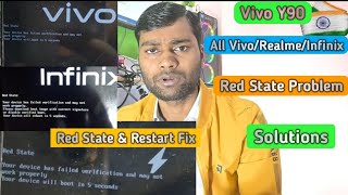 Vivo Y91 Red State Restart Error Fix || How To Fix All Tecno Infinix Red State Hang On Logo Fix