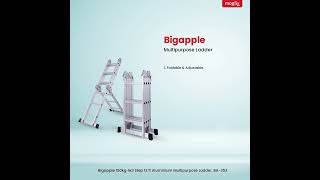 Bigapple 150kg 4x3 Step Aluminium Multipurpose Ladder, BA-353 - Product Demo \u0026 Review