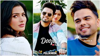 Dooja Pyaar ❤️🔥Akhil & Sanjna Singh | Full Screen Whatsapp Status | Latest Punjabi Song 2020